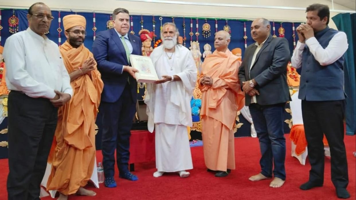 Gita presented to the Speaker of the Australian Parliament