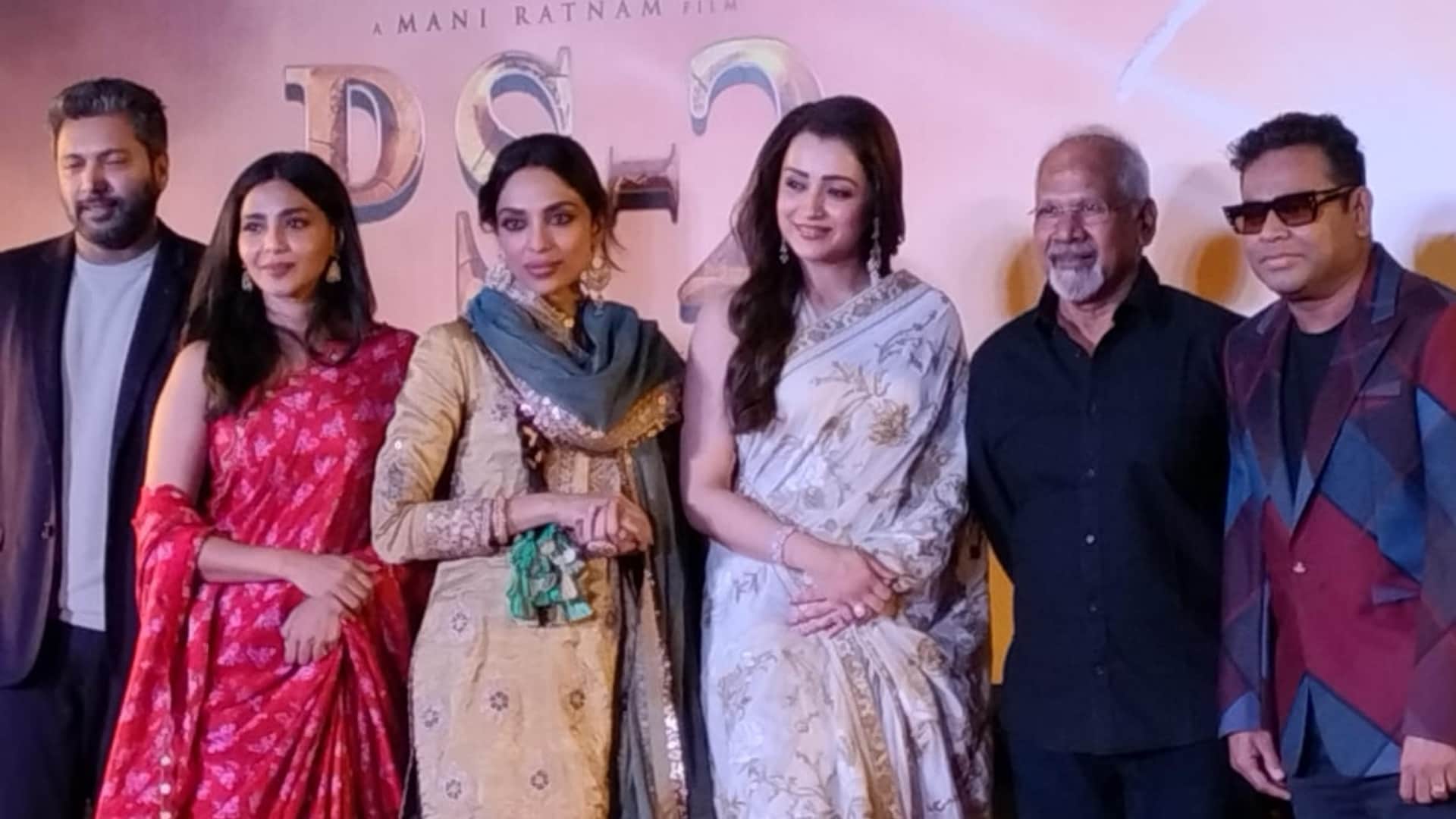 Actress Aishwarya Rai Bachchan Touches Mani Ratnam Feet At Ponniyin Selvan 2 Trailer launch Event