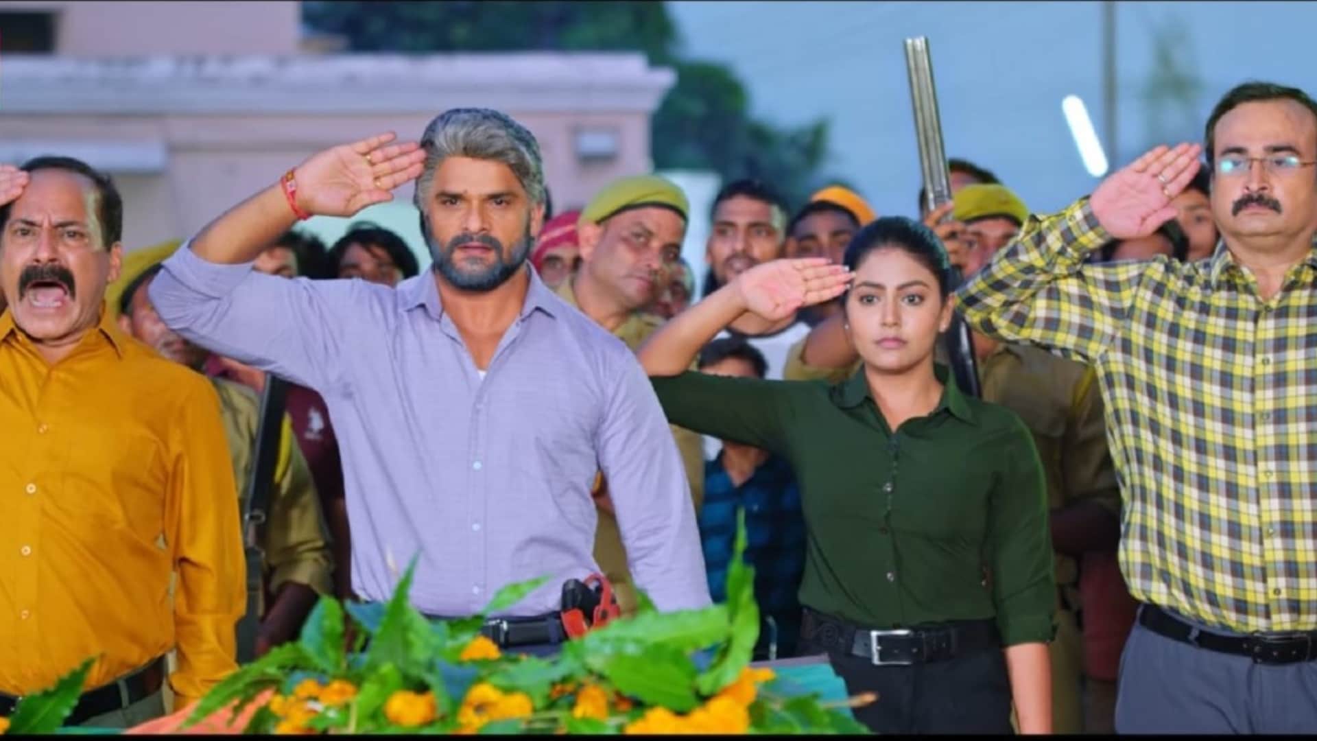 khesari lal yadav sangharsh 2 official trailer release actor sharing the screen with daughter kriti yadav