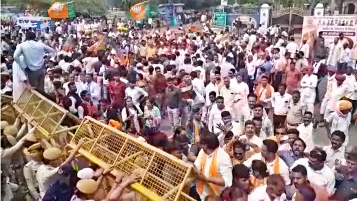 Public outrage against Congress government of BJP in Ajmer