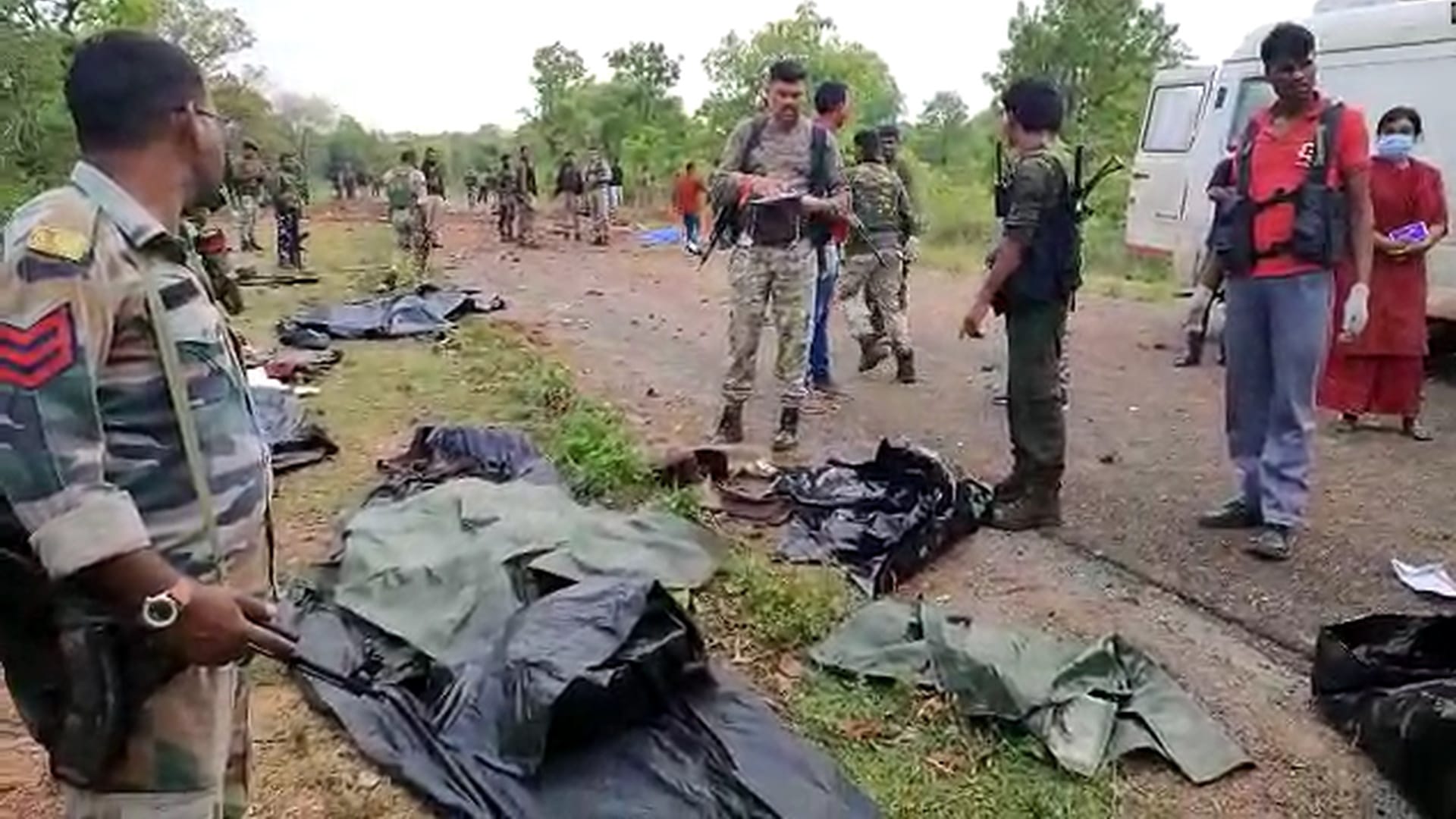 Chhattisgarh Naxal Attack In Pictures: Jawans' Vehicle Blown Up With 50 KG Explosives