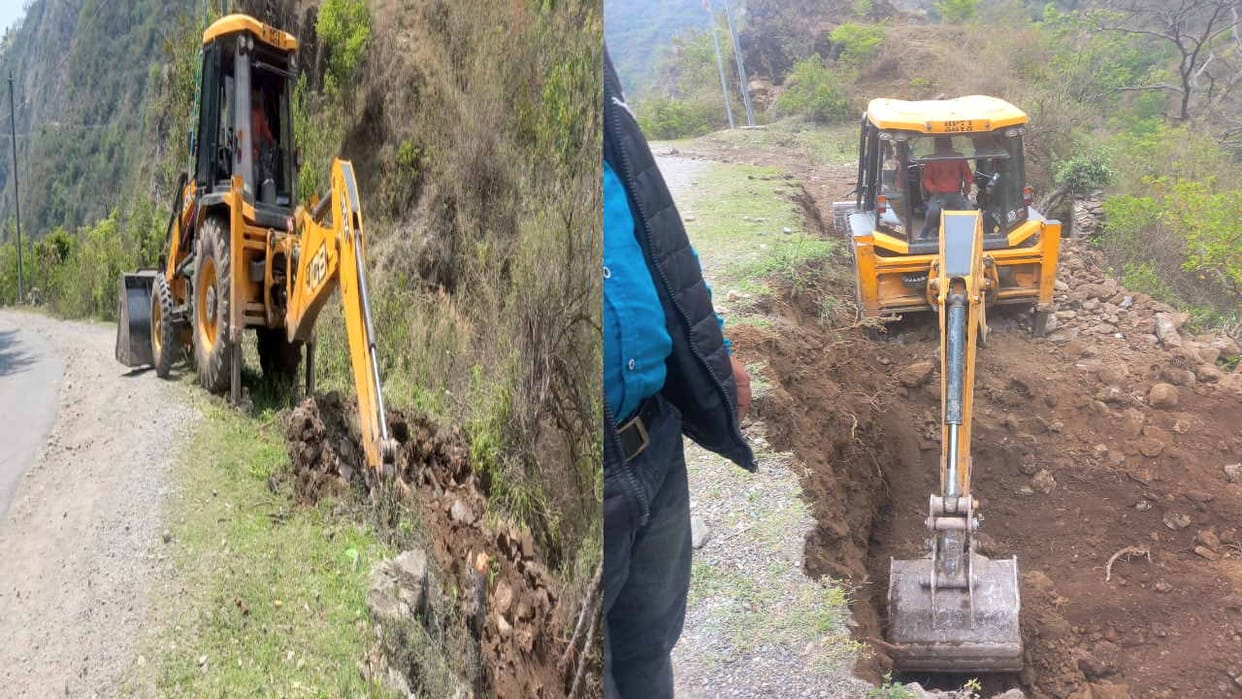 Construction of alternative road started in Danoi, expected to be ready in four days