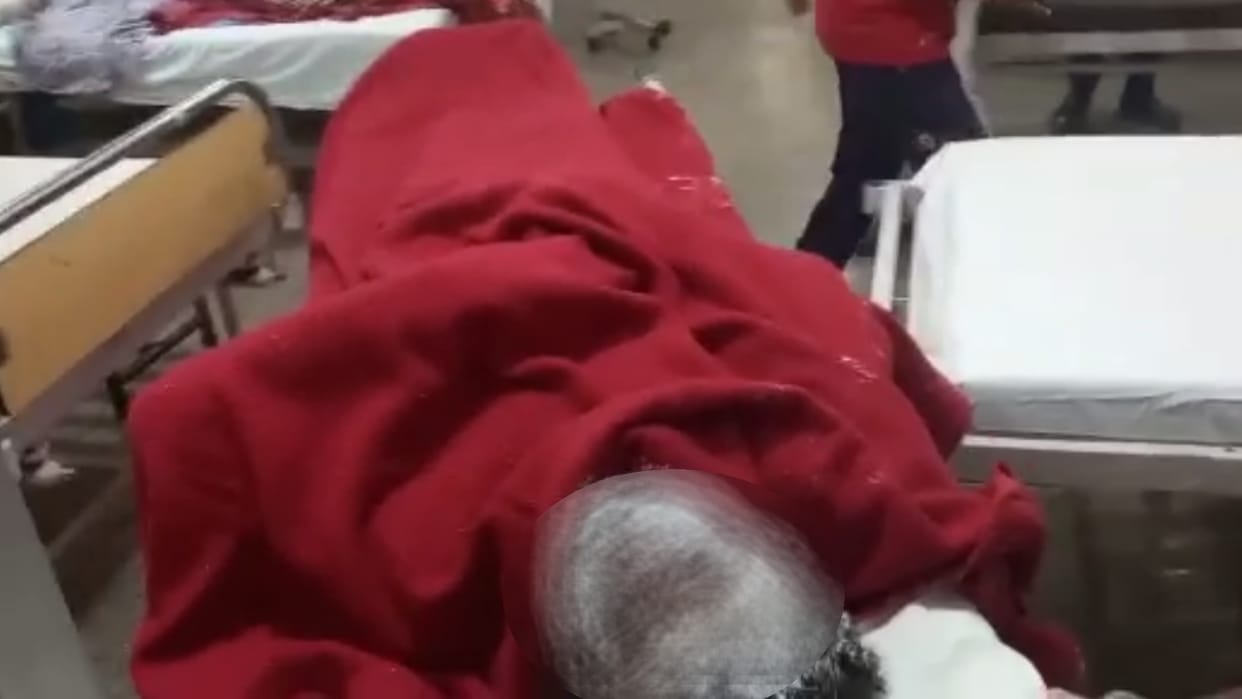 A man tried to self immolate in front of CM office in Lucknow.