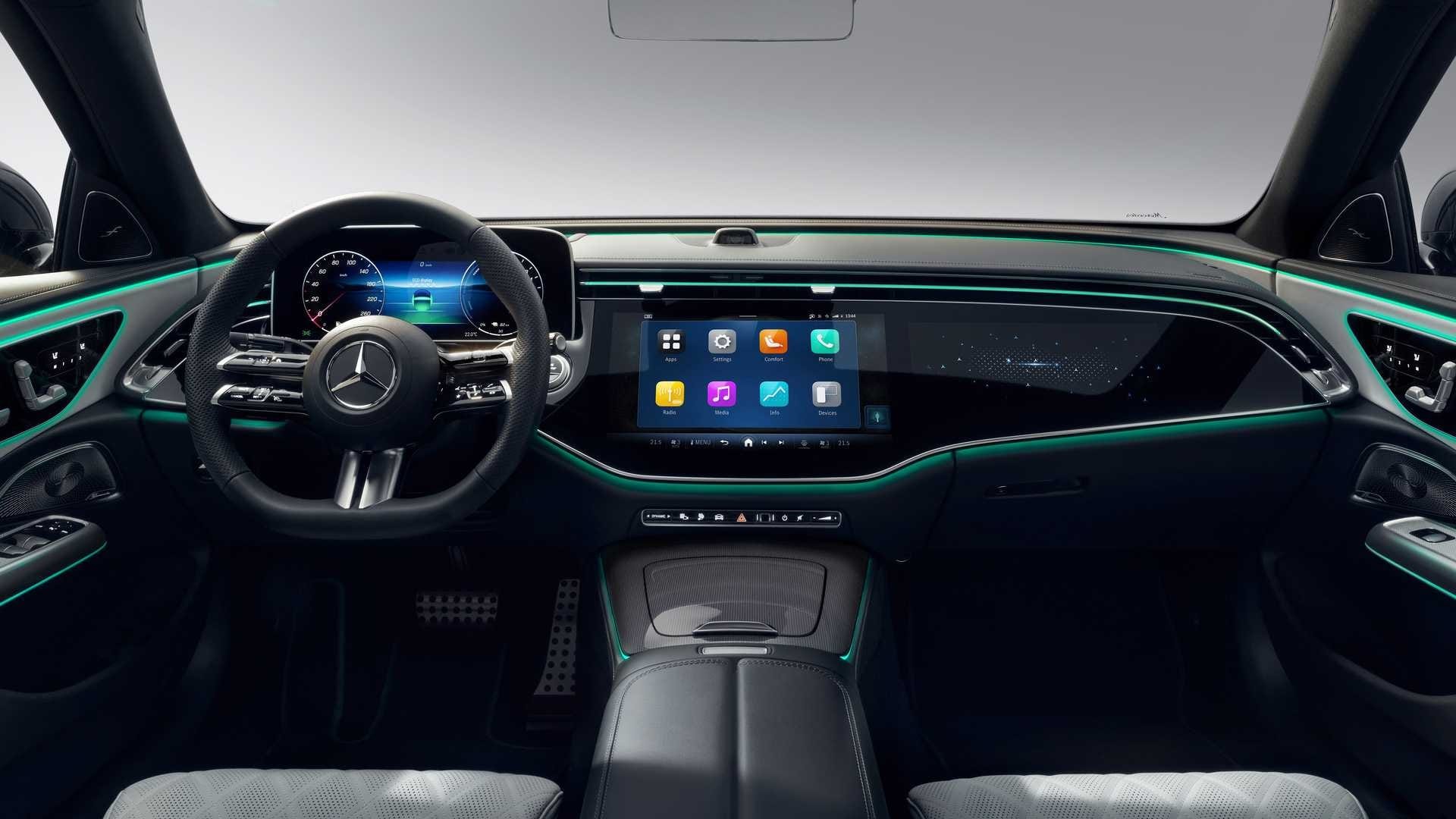 Mercedes Benz unveils new E-Class 2024 luxury sedan with AI technology and level 4 ADAS Features