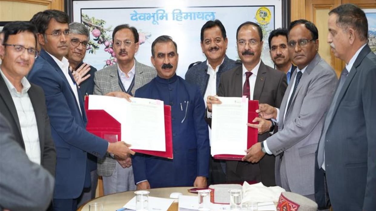 Himachal News: MoU to establish a framework for cooperation in harnessing and developing NRES