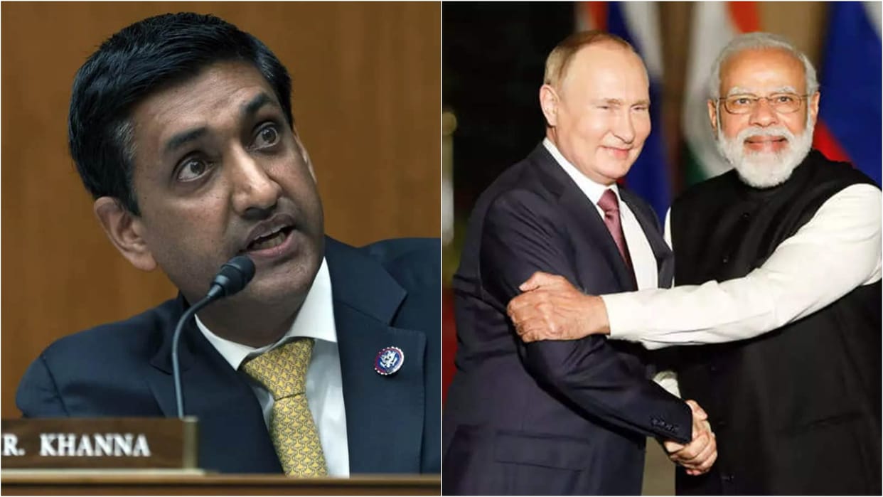 Congressman Ro Khanna said India unlikely to look at Russia as secure friend