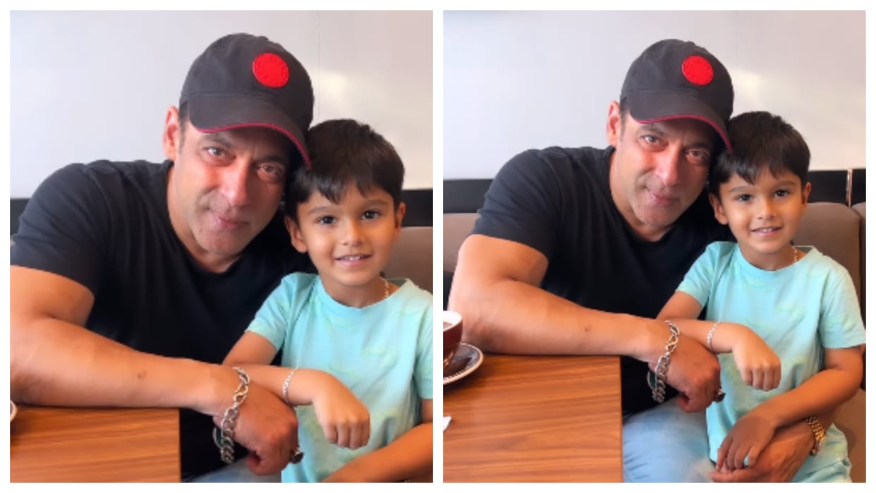 Kisi Ka Bhai Kisi Ki Jaan Actor Salman Khan poses with Sania Mirza son sister in Dubai Video Viral