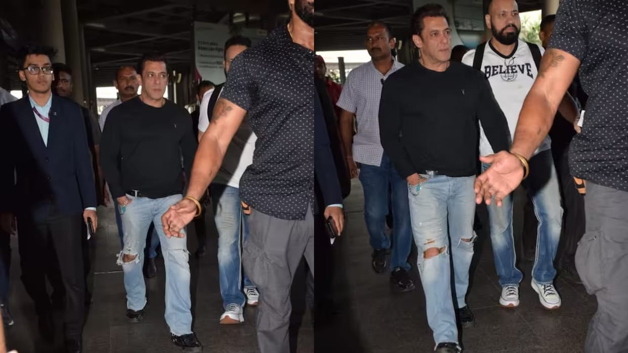 Salman Khan: Kisi Ka Bhai Kisi Ki Jaan Actor fan trying to shake his hand Bodygaurd Shera pushes him away