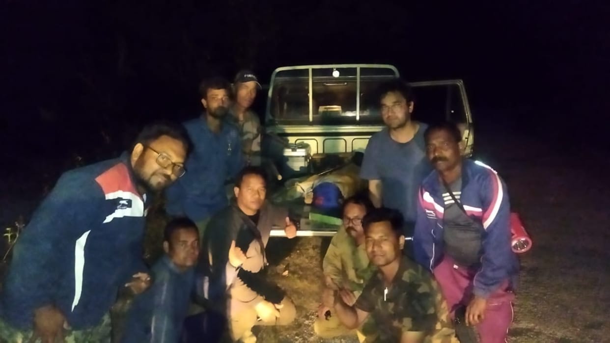 Kotdwar: forest department team tranquilized the tiger seen in Jui village