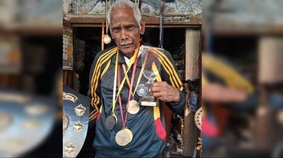 85 year old Shambhunath of Gorakhpur won gold medal in athlete in old age