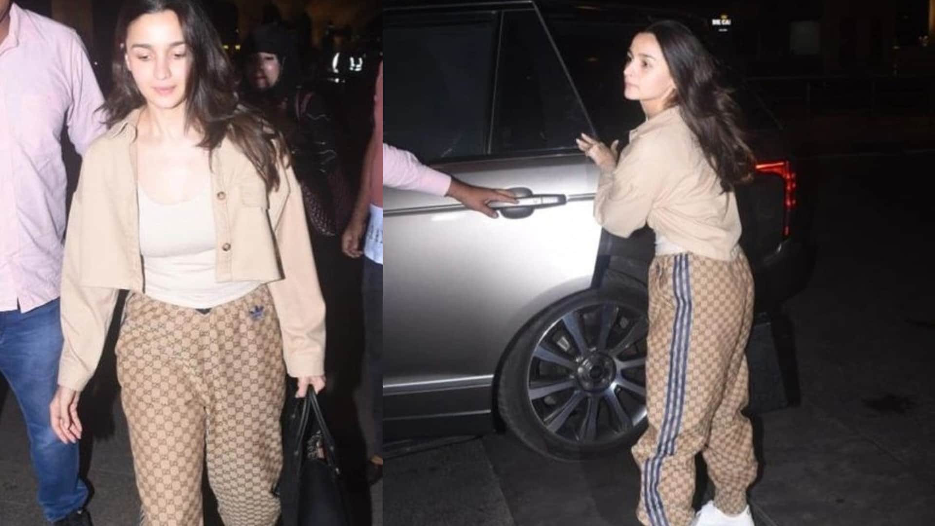 Fashion Alia Bhatt expensive luxury bag and pants Gucci bag collection worth 2 lakh