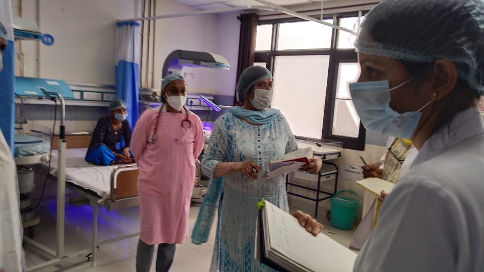 Surprise inspection of Deputy Director of Health Department at Kaithal Civil Hospital