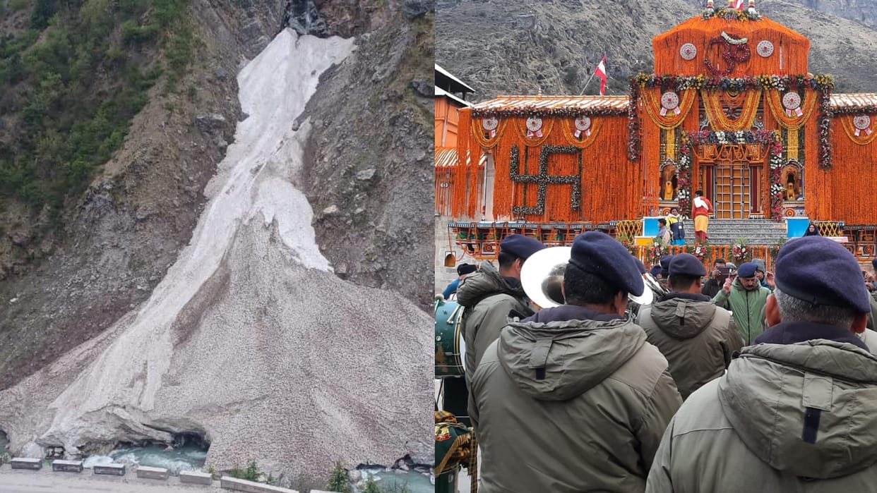 Badrinath Dham doors opened Today Icebergs are spread everywhere movement of villagers started in Mana