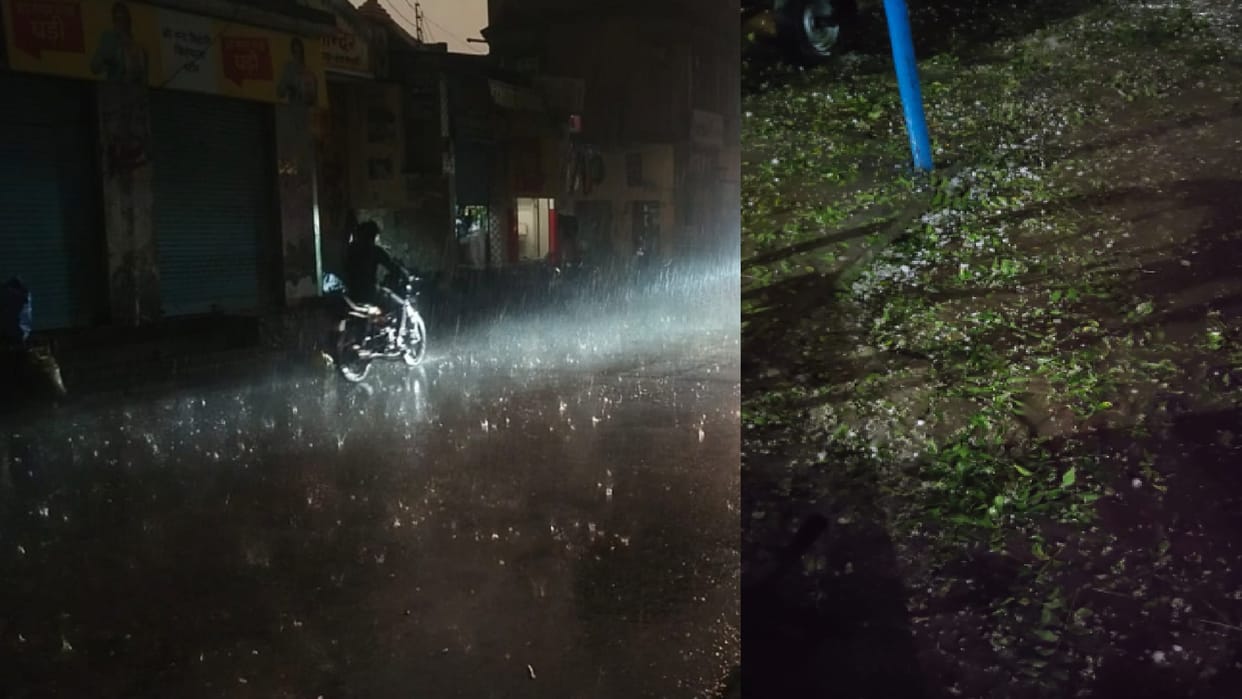 West UP Weather Update: rain start in Muzaffarnagar and Shamli district and hail also fell