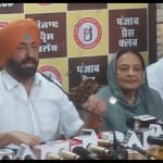 जालंधर में पत्रकारों से बात करते विधायक सुखपाल खैरा।