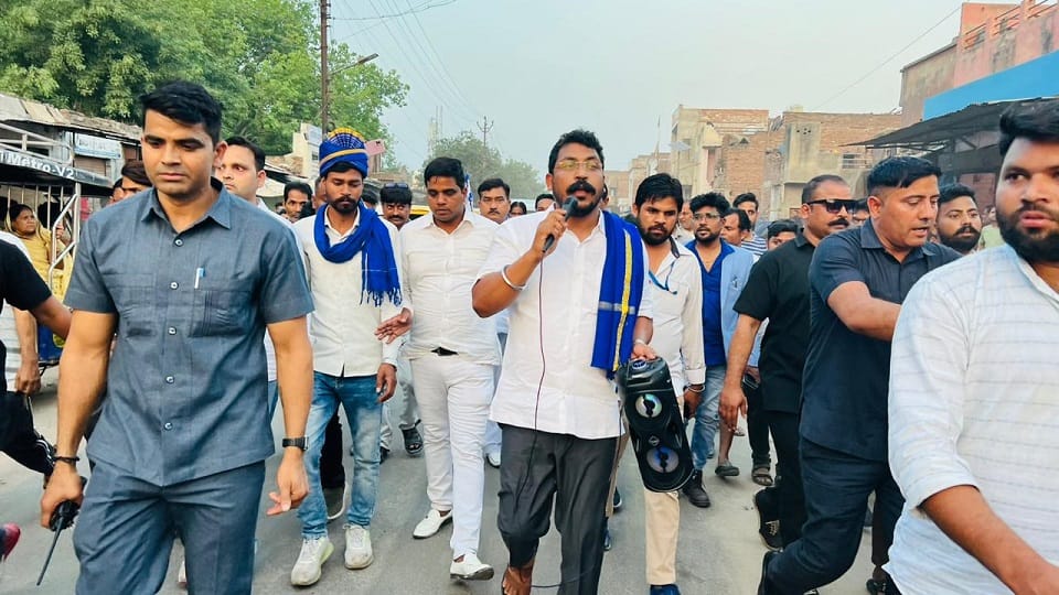 UP Nikay Chunav 2023 Azad Samaj Party President Chandrashekhar Azad sought votes for candidates