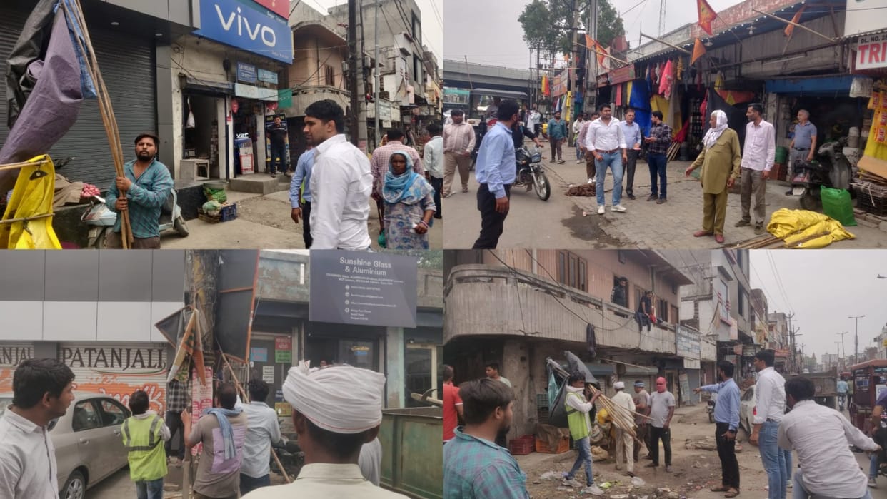 Municipal Corporation launched a drive to remove encroachments in Panipat of Haryana