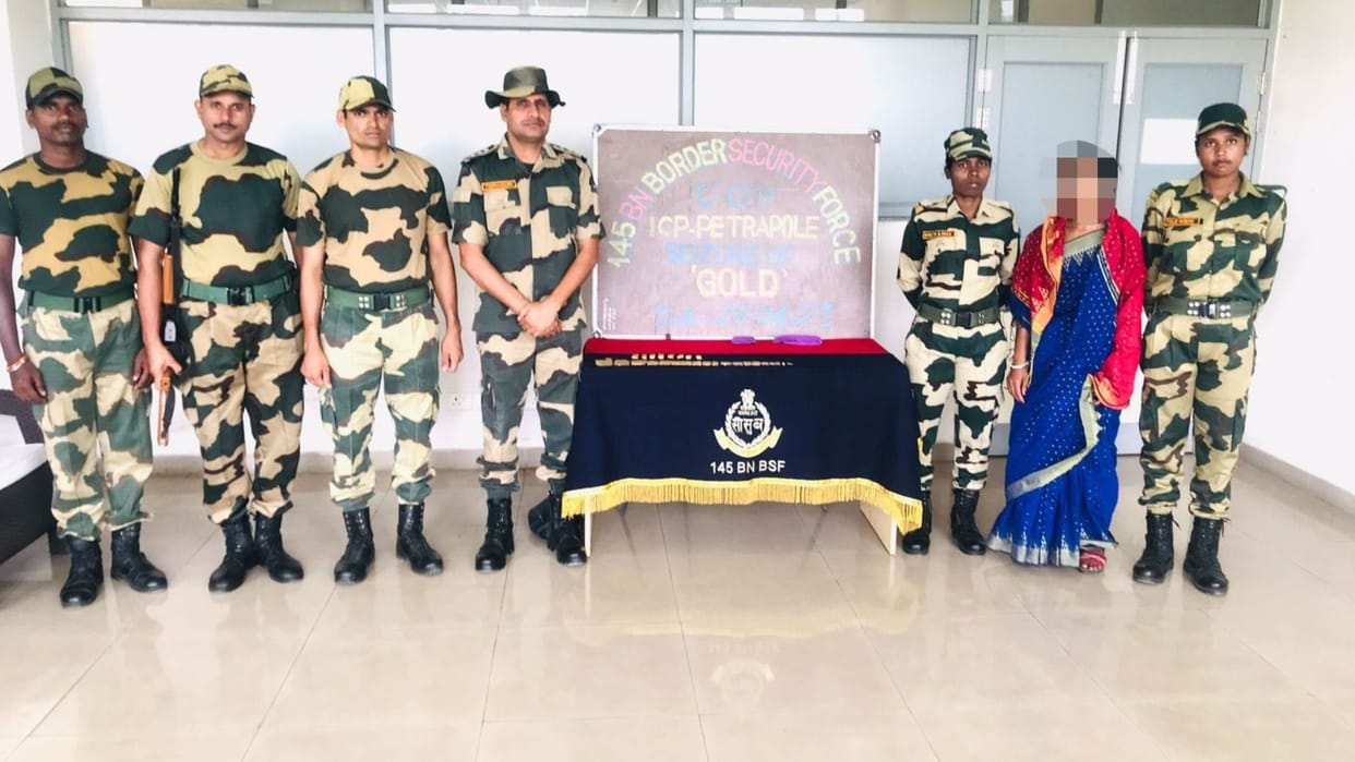 West Bengal: BSF caught gold worth 1.30 crores on Indo Bangladesh border, woman smuggler arrested