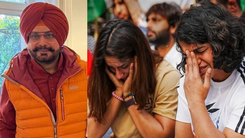 Navjot Sidhu Supports ongoing Wrestlers protest in Delhi