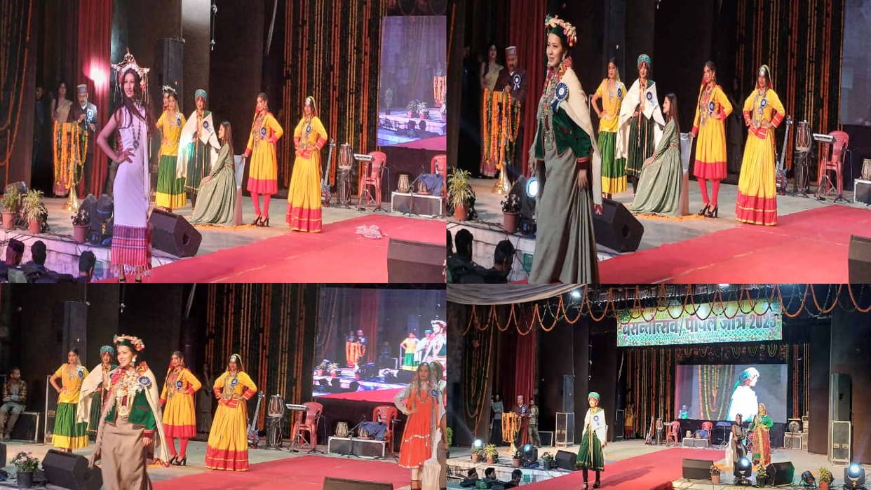 Peepal Jatar Mela: Participants dazzle the ramp in Himachali outfits for Spring Queen