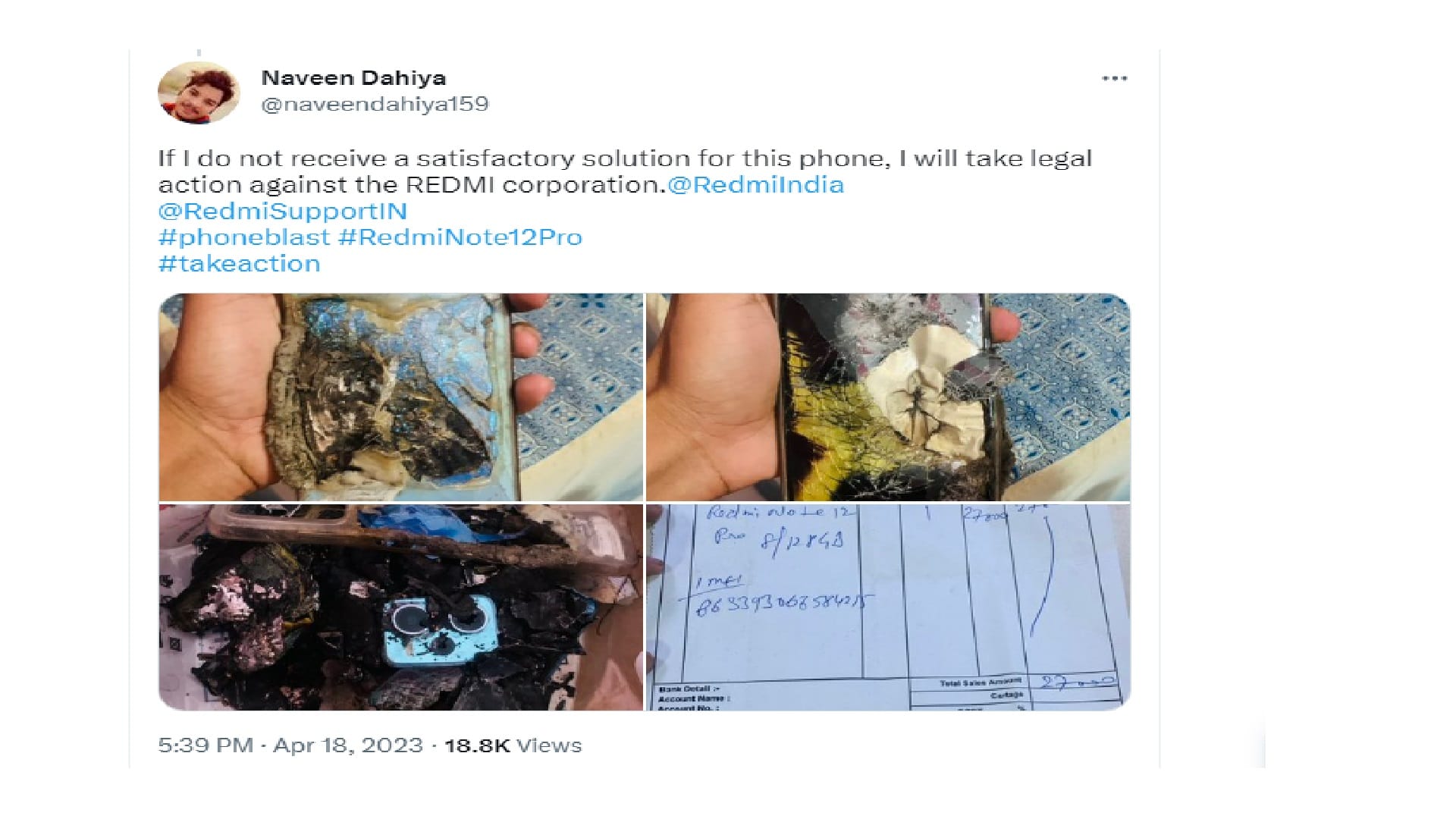 Redmi Note 12 Pro blast