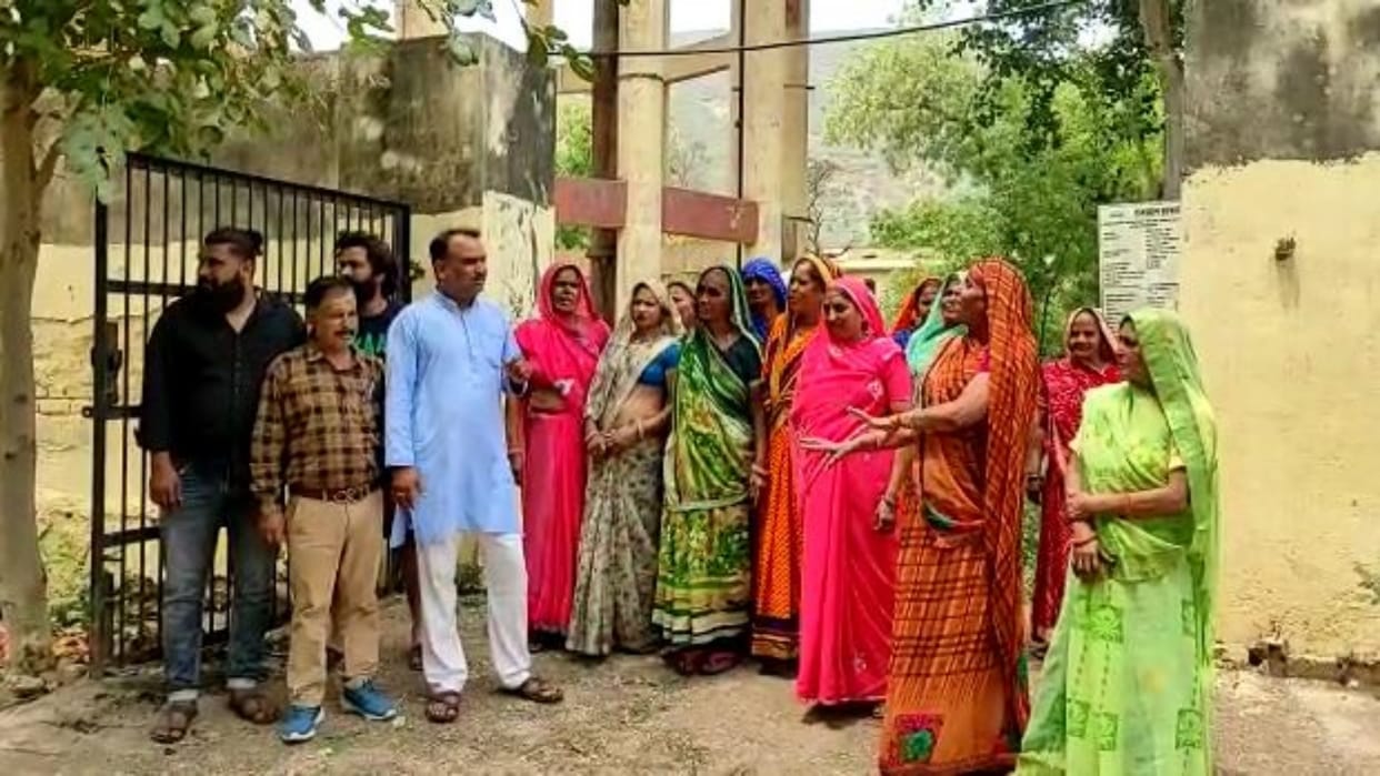 Water Crisis Councilor Lochan Yadav climbed water tank Alwar after being troubled drinking water problem