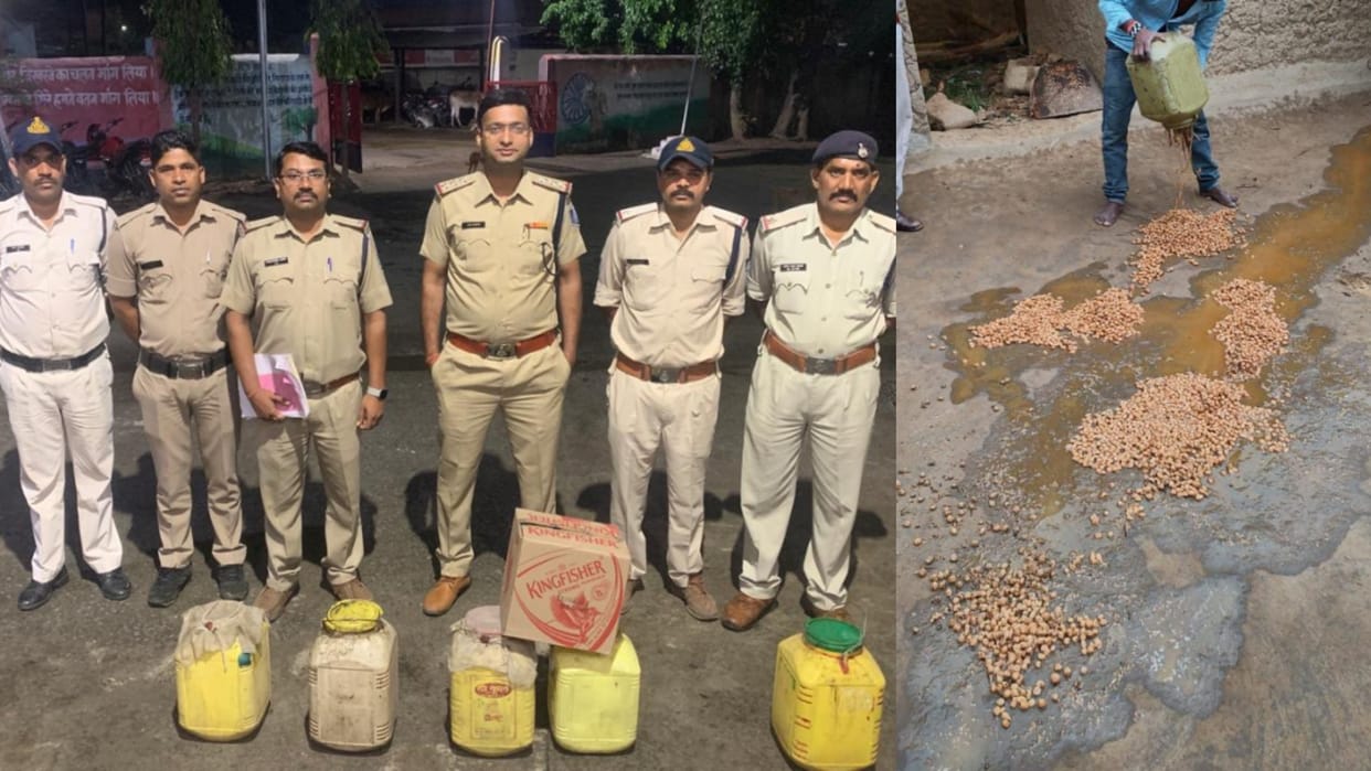 action against liquor mafia, more than 600 liters of illicit liquor seized, case registered against 108 accuse