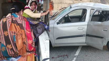 Tehri News: चंबा-ऋषिकेश मोटर मार्ग पर हादसा, सड़क पर पलटी कार, पांच लोग घायल, दो की हालत गंभीर Accident on Chamba-Rishikesh motorway car overturned on the road people injured Tehri Uttarakhand news