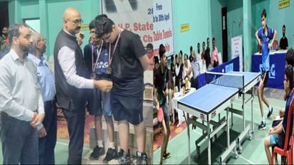 Mandi News: कांगड़ा की रुद्रांशी ने राज्य स्तरीय टेबल टेनिस प्रतियोगिता में जीता स्वर्ण Kangra's Rudranshi won gold in state level table tennis competition