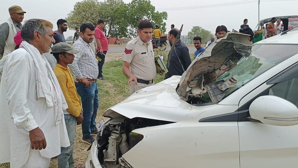 Two youths died in car collision in Sonipat
