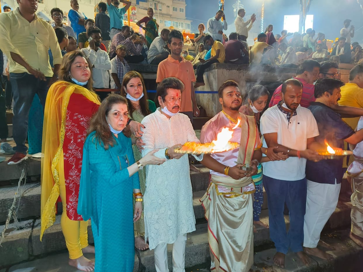 Ghazal singer Pankaj Udhas participated in Maa Ganga Aarti in varanasi
