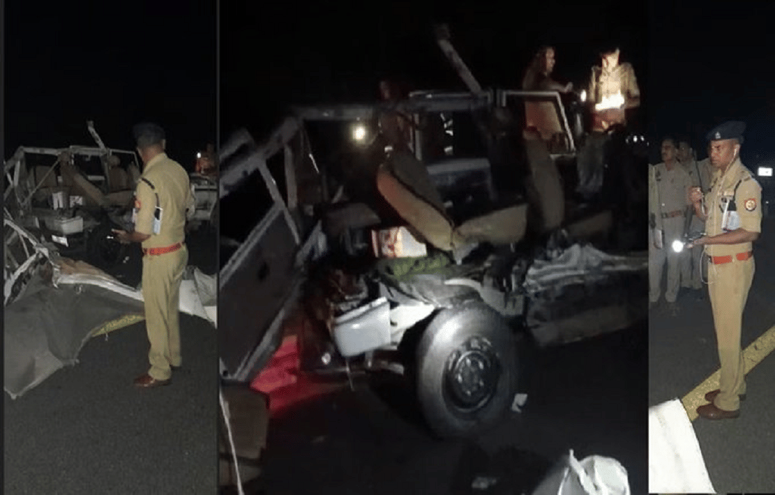 Five people killed in Road accident on Purvanchal Expressway see in pictures