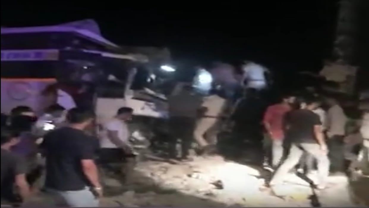 Private bus rams into passenger waiting room in Nathdwara, three passengers killed, nine injured
