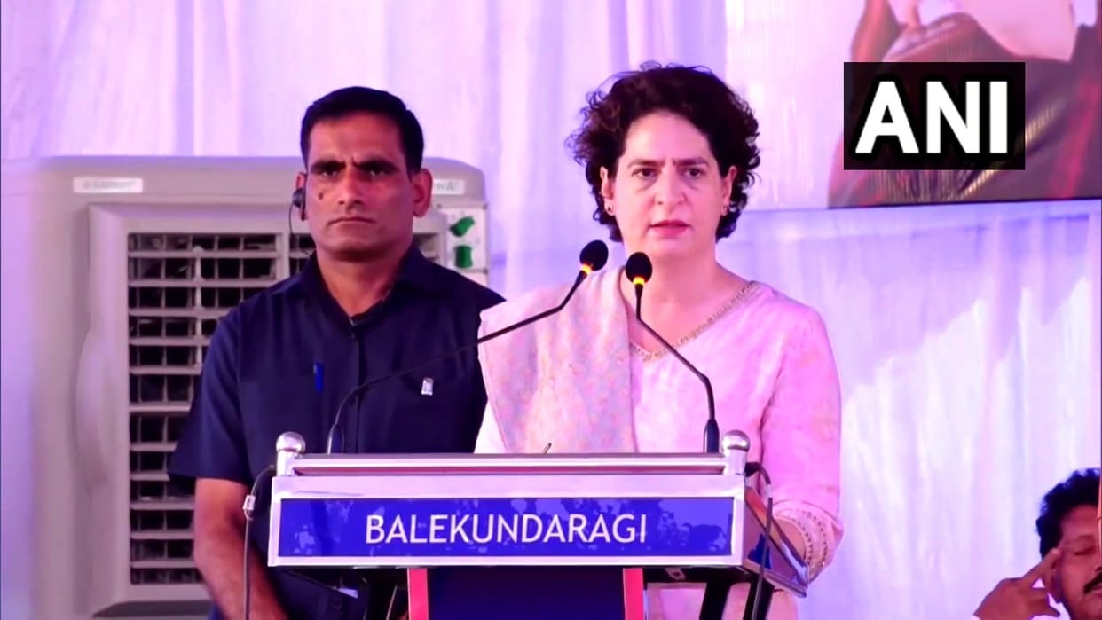 karnataka election 2023 priyanka gandhi target bjp pm modi rally mallikarjun kharge news updates