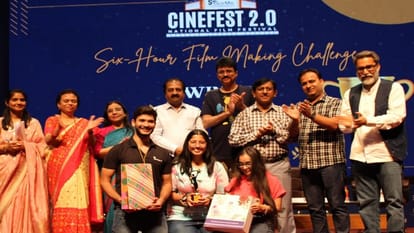 Artists honored at Cinefest 2.0 of Maharaja Agrasen Sansthan