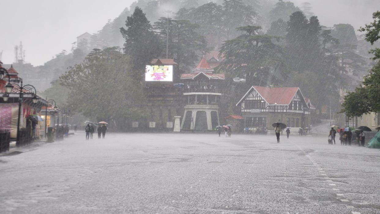 Himachal Weather update Heavy rain Orange Alert from 22 to 24 August 2023