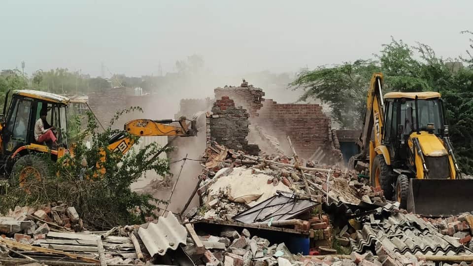 Archaeological Survey of India demolished 1248 illegal slums built on the land of Tughlaqabad Fort