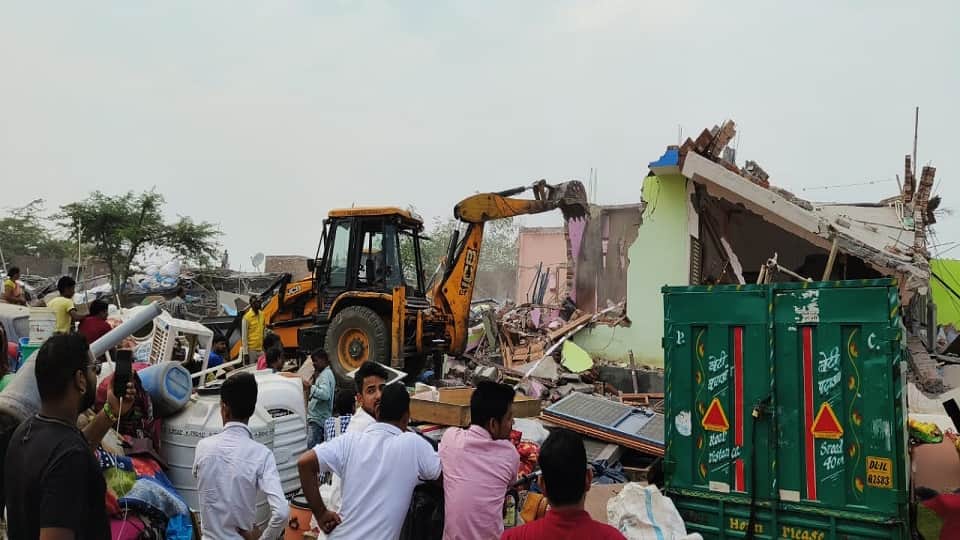 Archaeological Survey of India demolished 1248 illegal slums built on the land of Tughlaqabad Fort