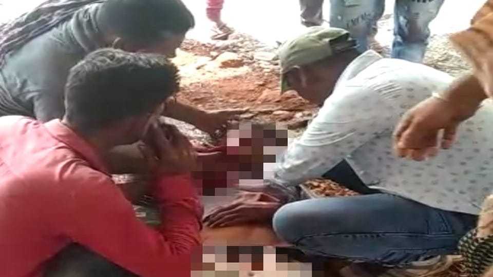 Accident during  camp construction work  Cg Armed Forces