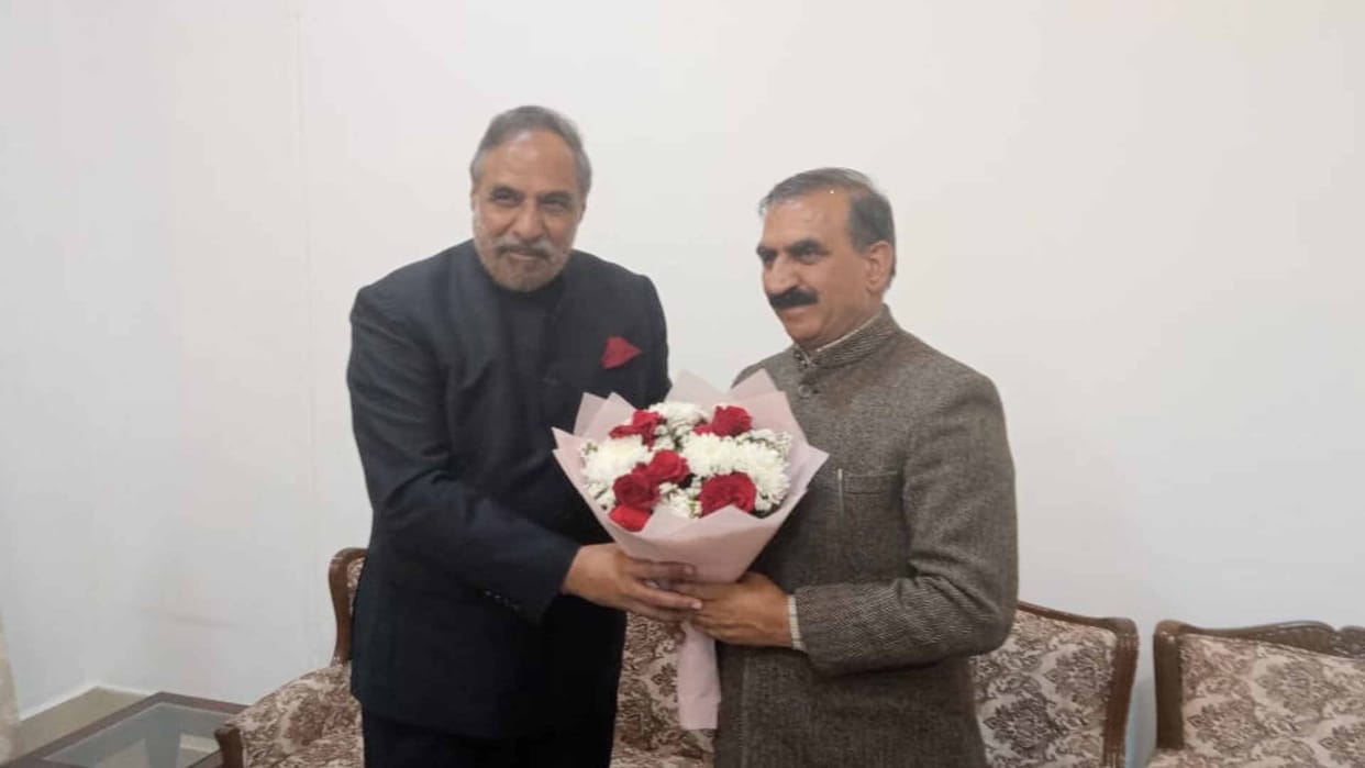 Former Union Minister Anand Sharma reached Shimla, met the Chief Minister
