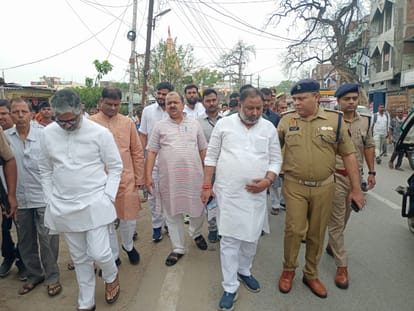 UP Nikay Chunav 2023 CM Yogi Rally in Azamgarh and Ballia BJP showed strength in Purvanchal