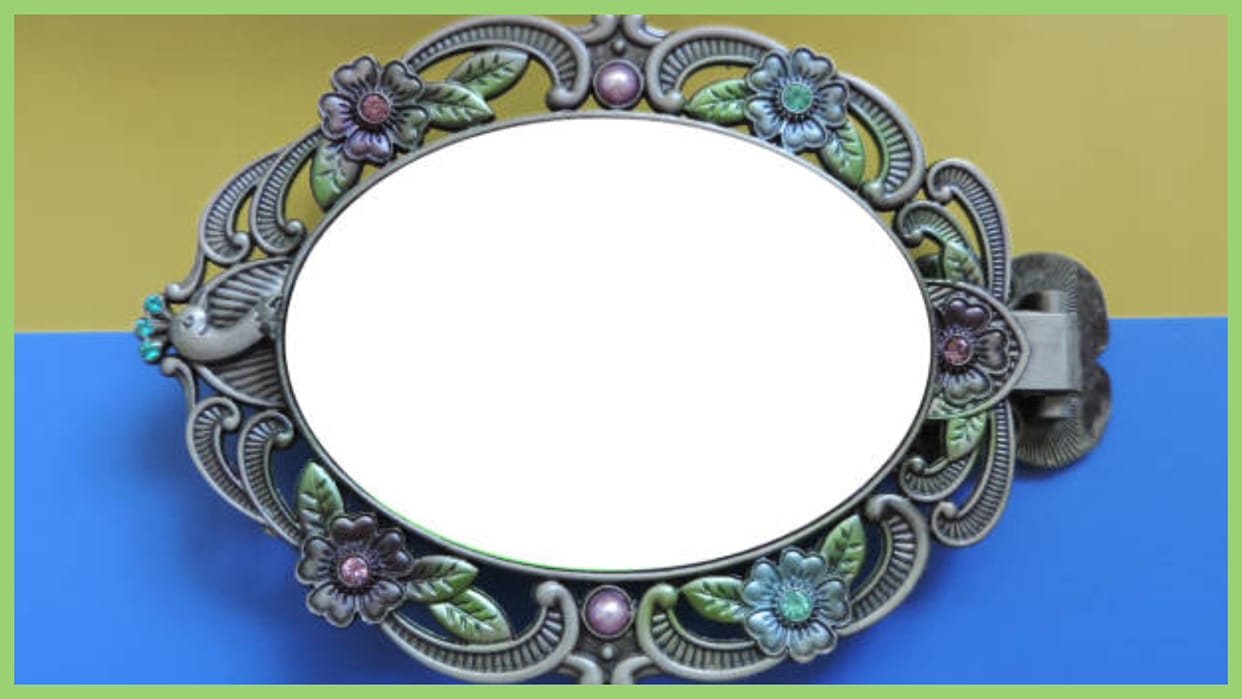 Feng Shui Mirror Bagua Mirror to protect house from evil and negative energy in Hindi