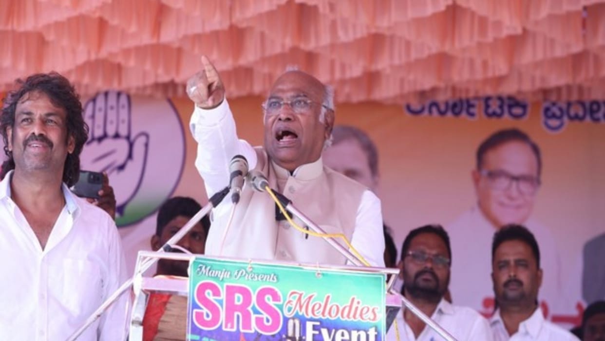 karnataka election 2023 congress mallikarjun kharge target pm modi bjp democracy iit iis