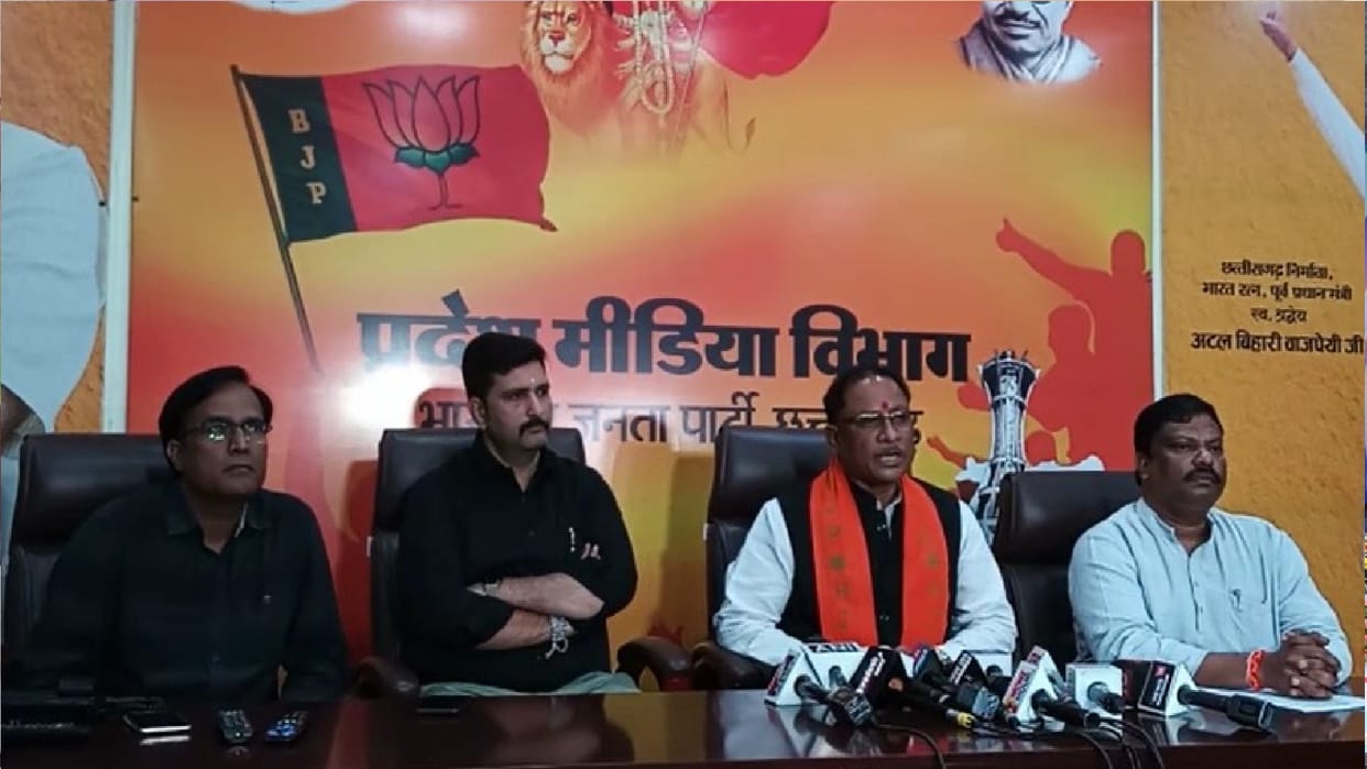 CG bjp leader Vishnudev Sai said Nandkumar is under pressure