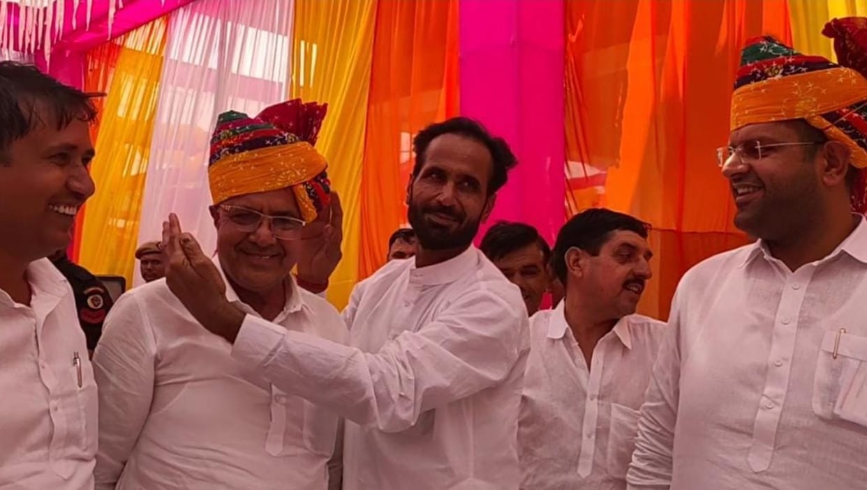 Haryana Deputy Chief Minister Dushyant Singh Chautala reached Nagaur, said will contest elections in Rajasthan