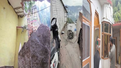 Boulder fell on building in subathu, lenter broken, shop also damaged