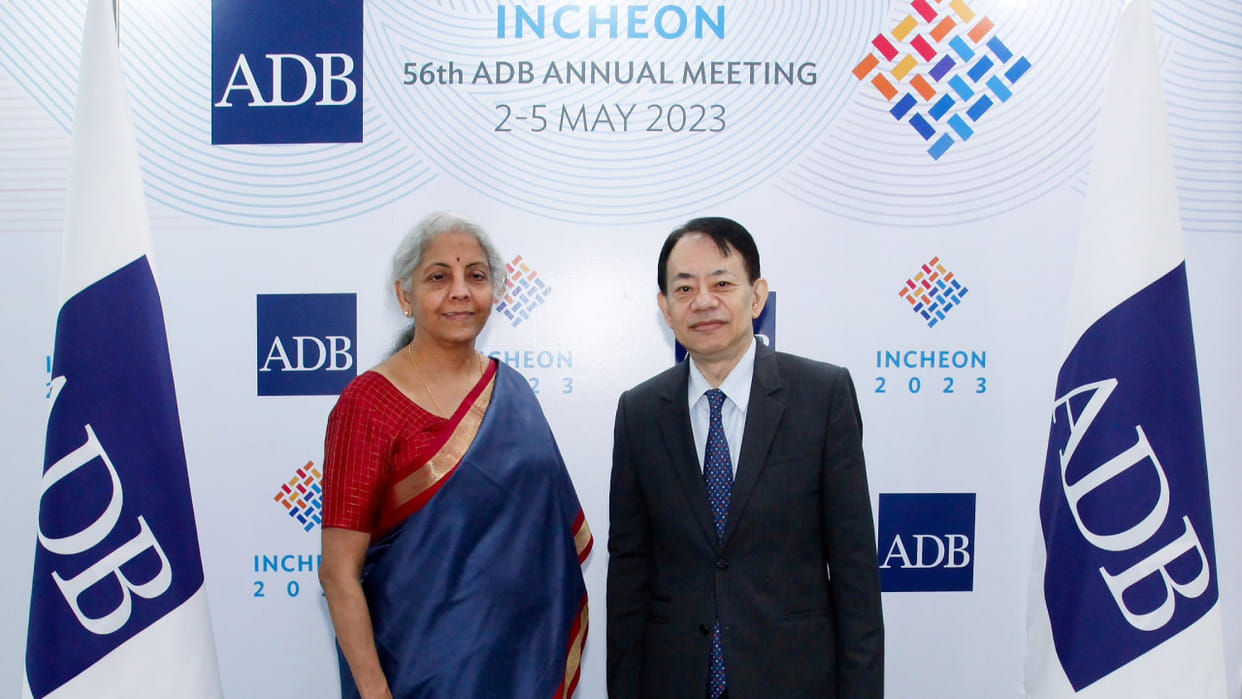 Union Finance Minister Nirmala Sitharaman had a bilateral meeting with Masatsugu Asakawa