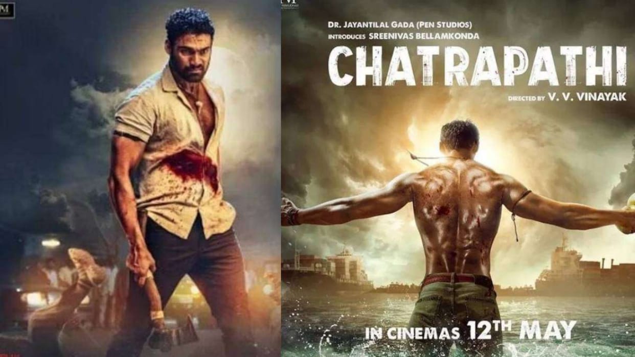 Telugu Star Bellamkonda Sai Sreenivas Upcoming film Chatrapathi film trailer out