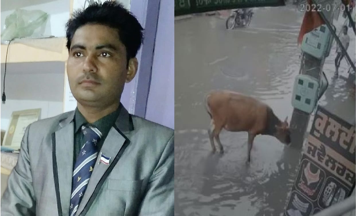 Youth dies due to electrocution in Jalaun, accident happened while saving cow, another injured