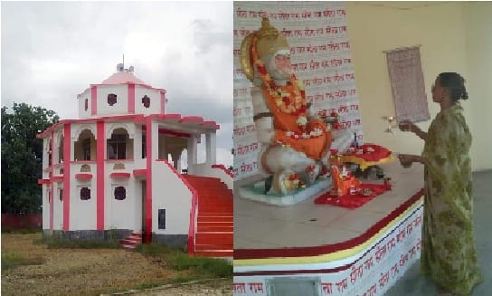 A temple where Hanuman  is sitting in meditation, a destitute woman worships, know the whole story